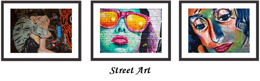 Street Art Framed Prints
